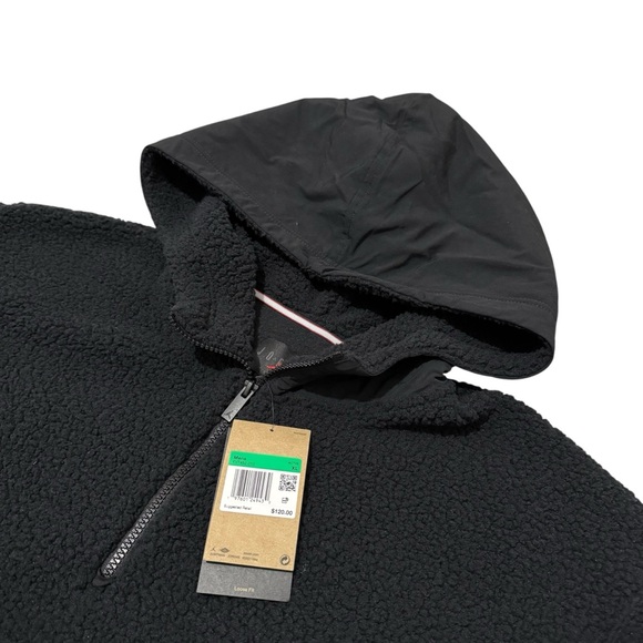 Air Jordan Flight High Pile Fleece 1/2 Zip Pullover Hoodie Men XL FV7452-010 New - Picture 2 of 7